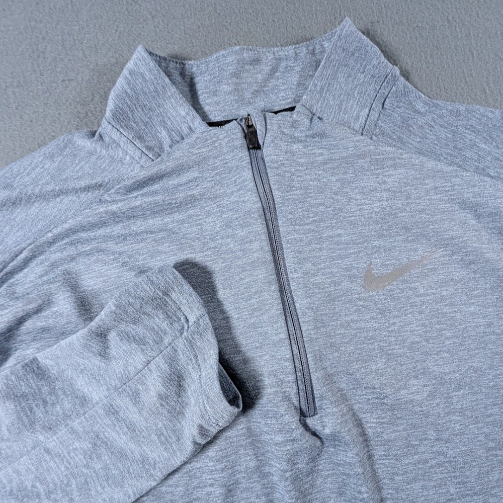 Nike Running Dri-FIT Pullover Mens Small Quarter 1/2 Long Sleeve Shirt